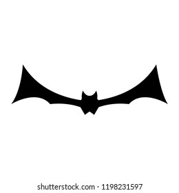 halloween bat silhouette vector design isolated on white background. Vector illustration.