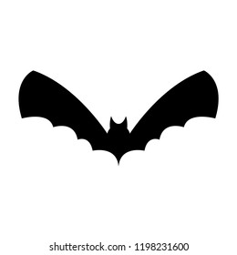 halloween bat silhouette vector design isolated on white background. Vector illustration.