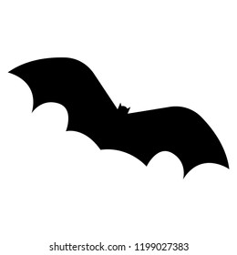 halloween bat silhouette vector design isolated on white background. Vector illustration
