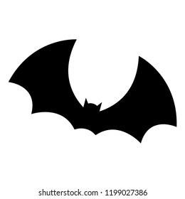 halloween bat silhouette vector design isolated on white background. Vector illustration