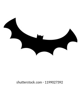 halloween bat silhouette vector design isolated on white background. Vector illustration