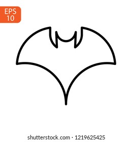 halloween bat silhouette vector design isolated on white background