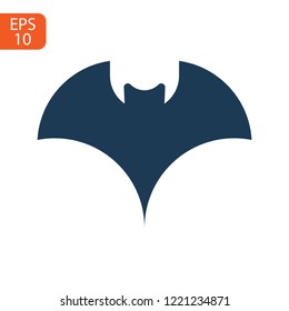 halloween bat silhouette vector design isolated on white background