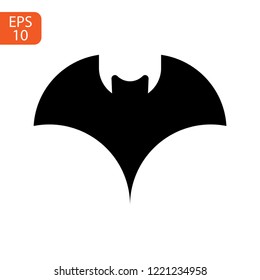 halloween bat silhouette vector design isolated on white background
