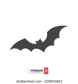 halloween bat silhouette vector design isolated on white background