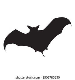 halloween bat silhouette vector design isolated on white background