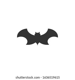 Halloween bat silhouette vector design isolated on white background