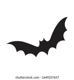 halloween bat silhouette vector design isolated on white background