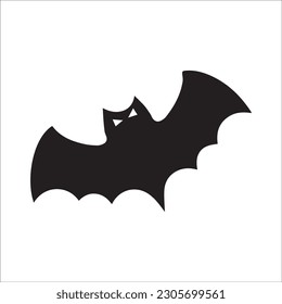 halloween bat silhouette vector design isolated on white background. Vector illustration (1)