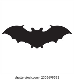 halloween bat silhouette vector design isolated on white background. Vector illustration (1)