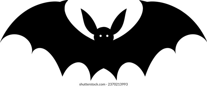 halloween silhouette Vektordesign einzeln auf weißem Hintergrund