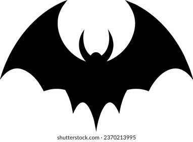 halloween bat silhouette vector design isolated on white background