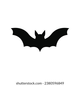 Halloween bat silhouette vector design isolated on white background