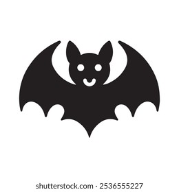 halloween bat silhouette vector design isolated on white background