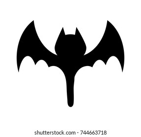 halloween bat silhouette vector  design isolated on white background