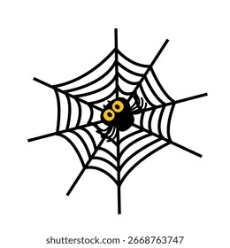 conceito de morcego de halloween e elemento de aranha