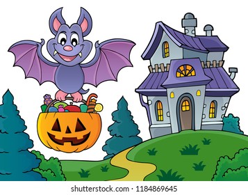 Halloween bat theme image 5 - eps10 vector illustration.
