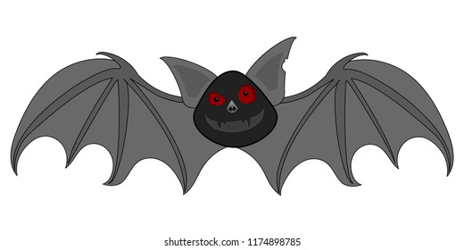 Halloween bat vector.