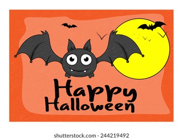Halloween Bat Vector Graphic