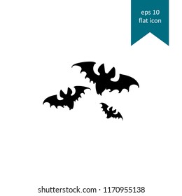 Halloween, Bat vector icon