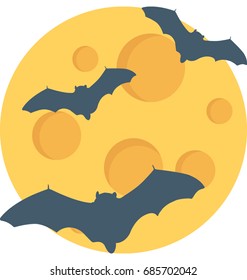 
Halloween Bat Vector Icon
