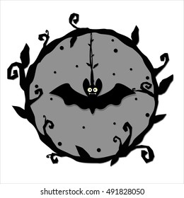 Halloween Bat. Vector illustration.