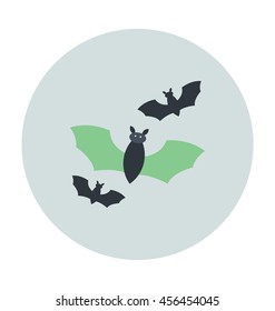 Halloween Bats Colored Vector Icon