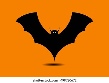 halloween bats in flat design