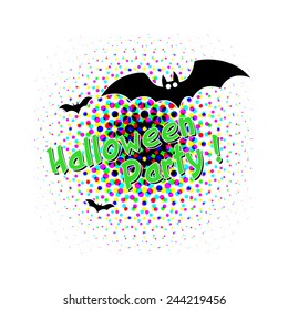 Halloween Bats Graphic Background