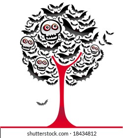 Halloween bats tree 2. To see similar, please VISIT MY GALLERY.