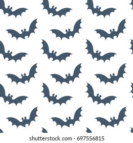 Halloween bats vector background. Seamless pattern. Texture for textile, paper print.