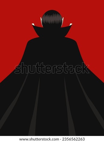 halloween behind the dracula with text space background for brochure banner and publication