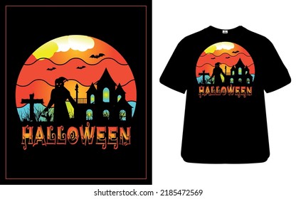 Halloween Bestes kreatives T-Shirt-Design mit Elementen 