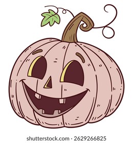 halloween best cute pumpkin design vector pink color design