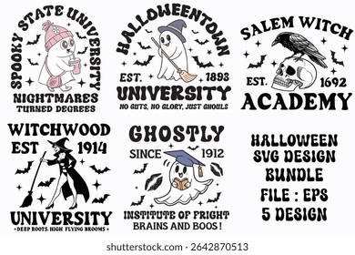 halloween best high quality design bundle ,png design,retro,,halloween vector black and white bundle