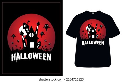 Halloween best red t-shirt design  svg