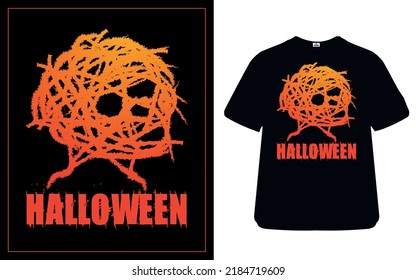 Mejor diseño de camisetas de Halloween con vector
