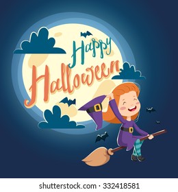 Halloween big party background. 