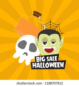 Halloween big sale vector