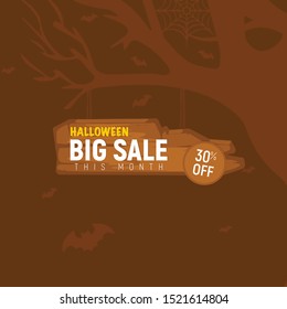 halloween big sale wooden plate