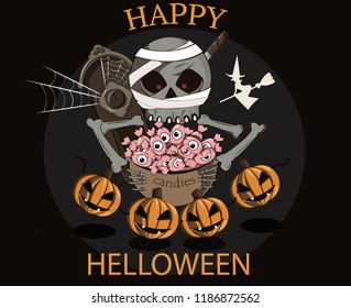 halloween big skull