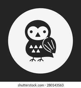 halloween bird icon