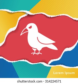 halloween bird icon