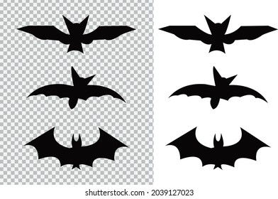 Halloween Black Bat silhouette vampire png