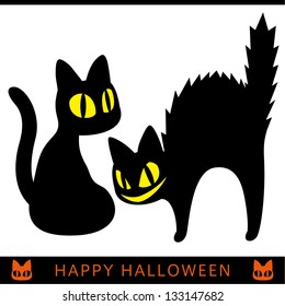 Halloween black cat