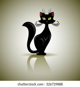 Halloween black cat