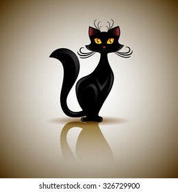 Halloween black cat