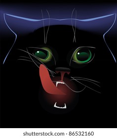 Halloween black cat