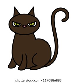 halloween black cat character