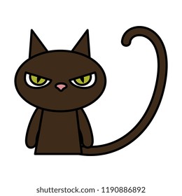 halloween black cat character